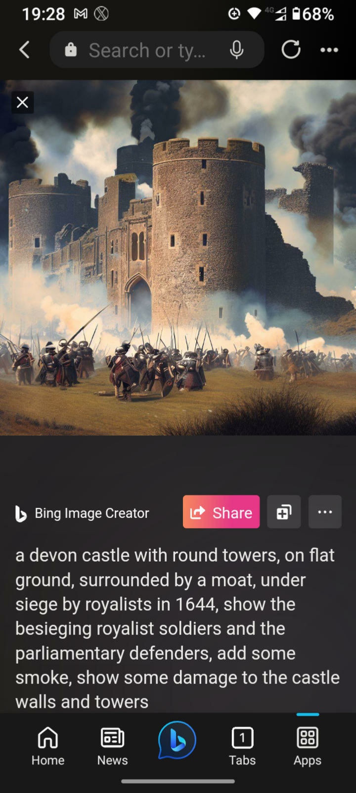 Castle Siege - Screenshot. Image created using Bing AI / DALL-E